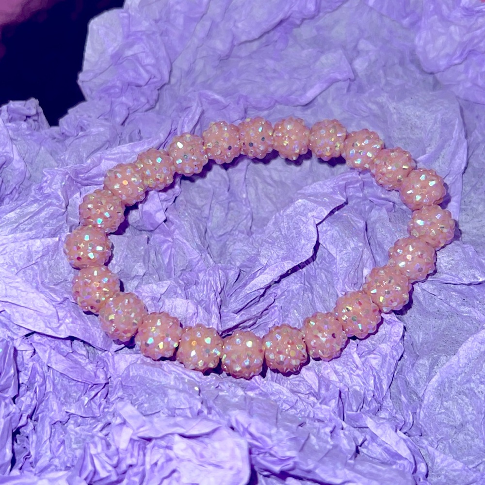 Look Beautiful Elegant violet sparkling Bracelet